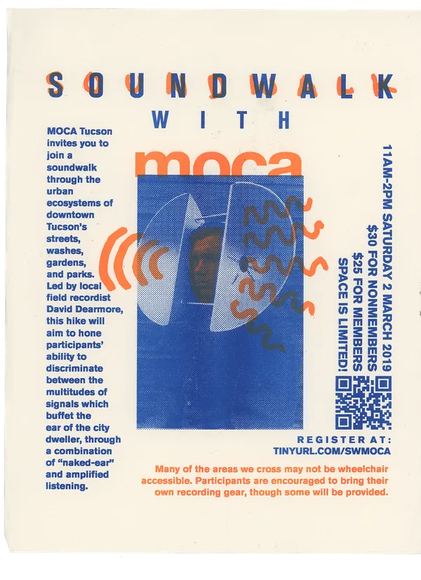Soundwalk with MOCA Flyer